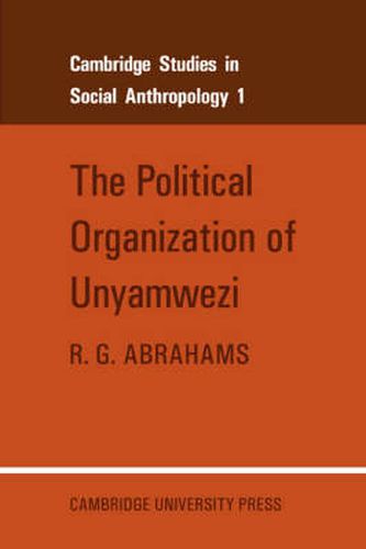 Cover image for The Political Organization of Unyamwezi