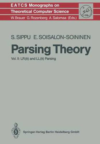 Cover image for Parsing Theory: Volume II LR(k) and LL(k) Parsing