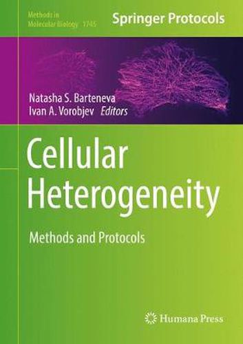 Cover image for Cellular Heterogeneity: Methods and Protocols