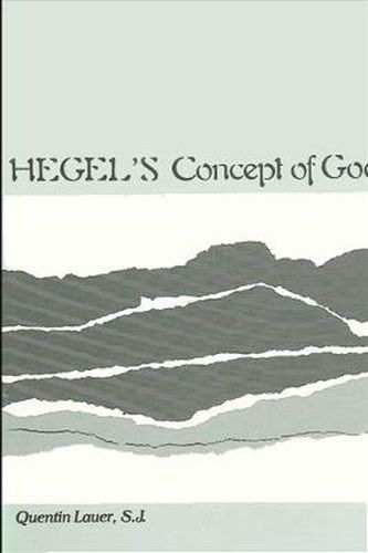 Cover image for Hegel's Concept of God