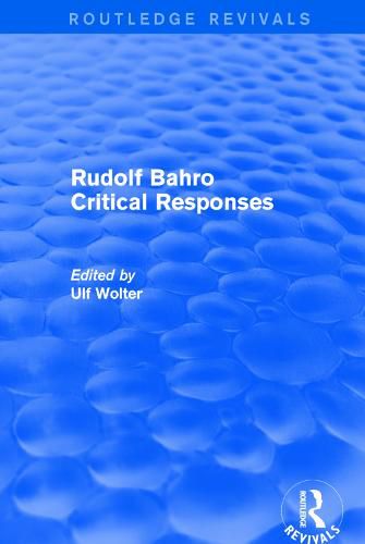 Cover image for Rudolf Bahro Critical Responses