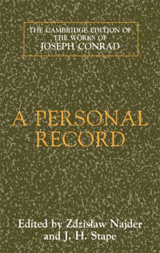 Cover image for A Personal Record