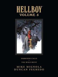 Cover image for Hellboy Library Edition Volume 5: Darkness Calls And The Wild Hunt