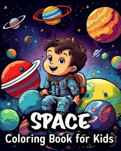 Cover image for Space Coloring Book for Kids