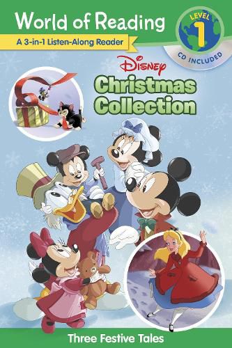 Cover image for Disney Christmas Collection 3-In-1 Listen-Along Reader: Three Festive Tales