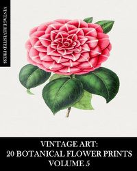 Cover image for Vintage Art: 20 Botanical Flower Prints Volume 5: Ephemera for Framing, Collage, Scrapbooks and Junk Journals