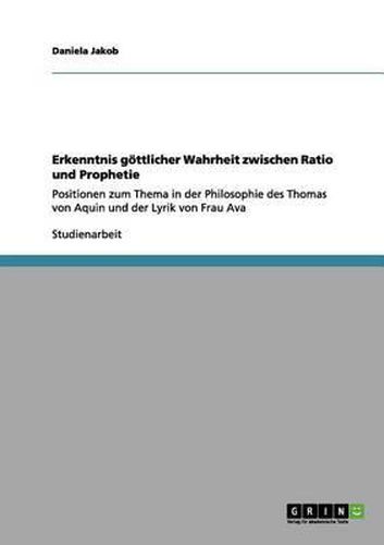 Cover image for Erkenntnis Gottlicher Wahrheit Zwischen Ratio Und Prophetie