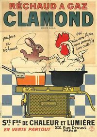 Cover image for Carnet Blanc, Affiche Rechaud A Gaz Clamond