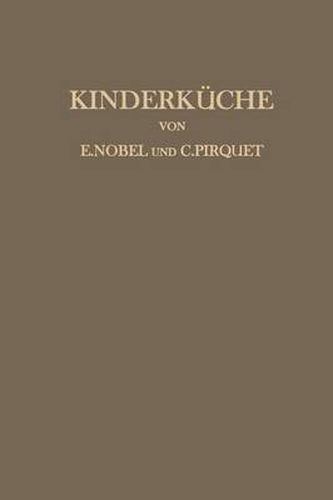 Cover image for Kinderkuche: Ein Kochbuch Nach Dem Nemsystem