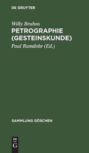 Cover image for Petrographie (Gesteinskunde)