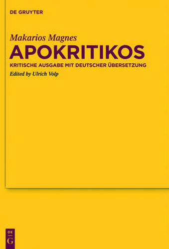 Cover image for Apokritikos: Kritische Ausgabe Mit Deutscher UEbersetzung