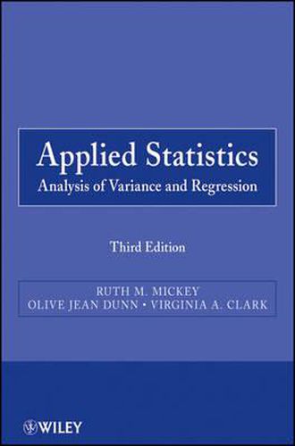 Cover image for Applied Statistics: Analysis of Variance and Regression