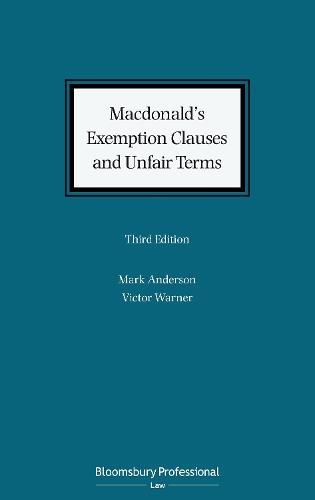 Macdonald's Exemption Clauses and Unfair Terms