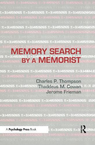 Cover image for Memory Search by a Memorist