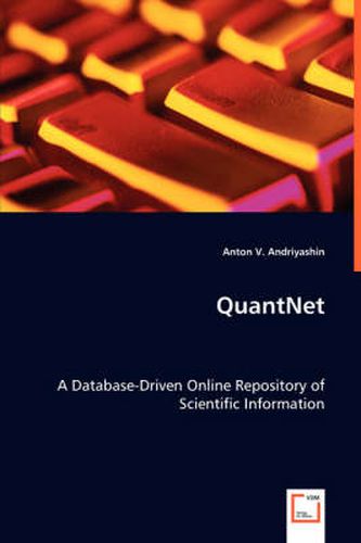 Cover image for QuantNet - A Database-Driven Online Repository of Scientific Information