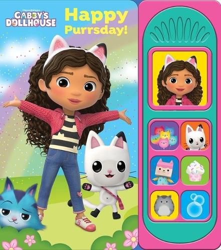Cover image for Dreamworks Gabbys Dollhouse Happy Purrsday Sound Book