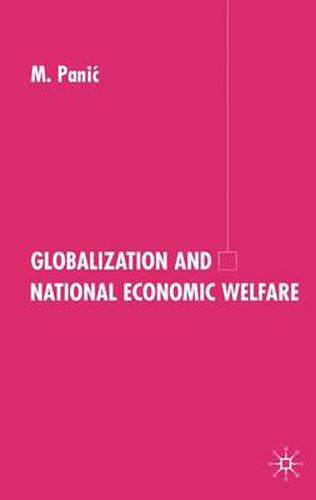 Cover image for Globalization and National Economic Welfare