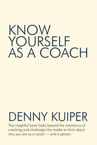 Cover image for Know Yourself as a Coach