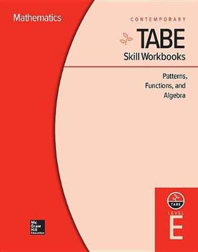 Cover image for Tabe Skill Workbooks Level E: Patterns, Functions, and Algebra (10 Copies)