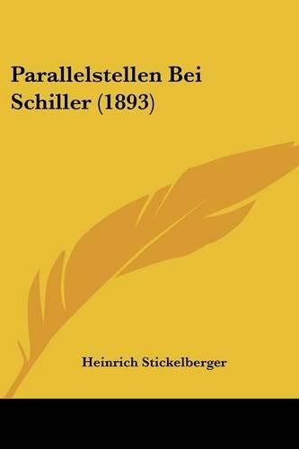 Cover image for Parallelstellen Bei Schiller (1893)