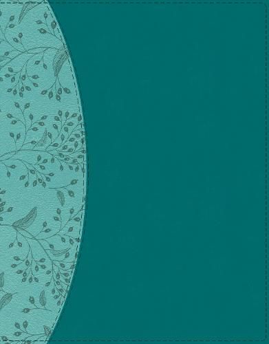 Cover image for NIV, Beautiful Word Bible, Updated Edition, Peel/Stick Bible Tabs, Leathersoft, Teal, Red Letter, Comfort Print: 600+ Full-Color Illustrated Verses