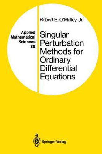 Cover image for Singular Perturbation Methods for Ordinary Differential Equations