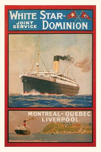 Cover image for Vintage Journal White Star Dominion Travel Poster