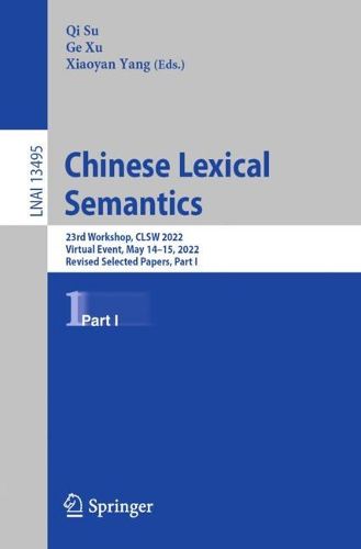 Cover image for Chinese Lexical Semantics