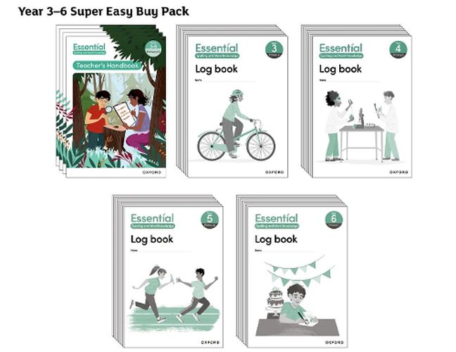 Cover image for Essential Spelling and Word Knowledge: Years 3-6 Years 3-6 Super Easy Buy Pack