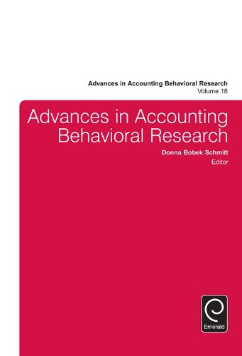 Cover image for Advances in Accounting Behavioral Research