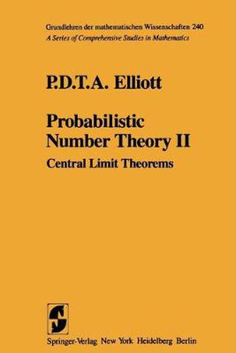 Cover image for Probabilistic Number Theory II: Central Limit Theorems