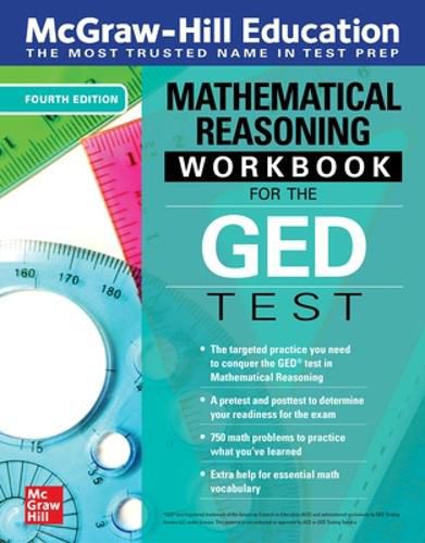 Cover image for McGraw-Hill Education Mathematical Reasoning Workbook for the GED Test, Fourth Edition