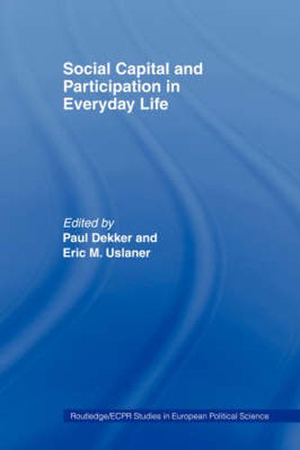 Cover image for Social Capital and Participation in Everyday Life