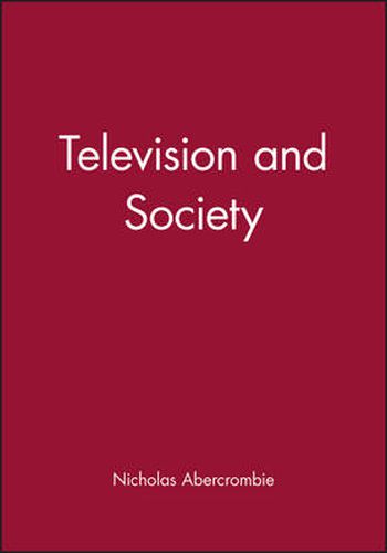 Cover image for Television and Society