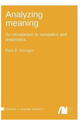 Cover image for Analyzing meaning