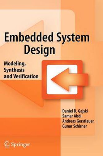 Cover image for Embedded System Design: Modeling, Synthesis and Verification