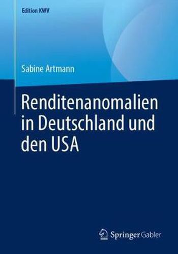 Cover image for Renditenanomalien in Deutschland Und Den USA