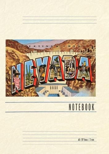 Cover image for Vintage Lined Notebook Greetings from Nevada