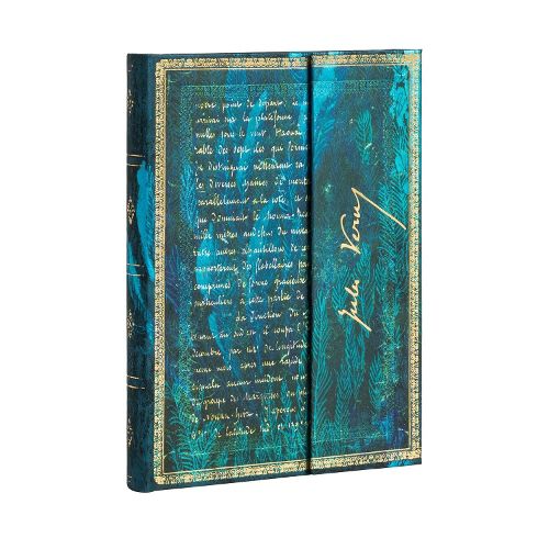 Cover image for Verne, Twenty Thousand Leagues Midi Lined Hardcover Journal (Wrap Closure)