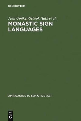 Cover image for Monastic Sign Languages