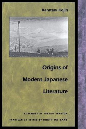 Cover image for Origins of Modern Japanese Literature