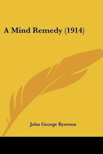 Cover image for A Mind Remedy (1914)