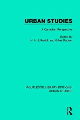 Cover image for Urban Studies: A Canadian Perspective