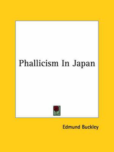 Cover image for Phallicism in Japan