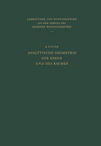 Cover image for Analytische Geometrie Der Ebene Und Des Raumes