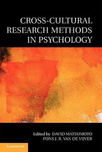 Cover image for Cross-Cultural Research Methods in Psychology