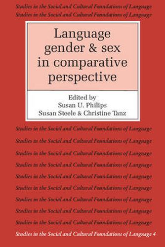 Cover image for Language, Gender, and Sex in Comparative Perspective