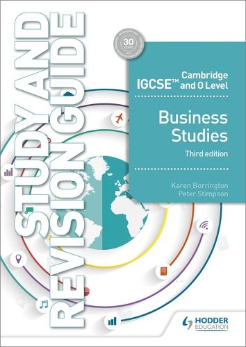 Cover image for Cambridge IGCSE and O Level Business Studies Study and Revision Guide 3rd edition