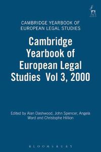 Cover image for Cambridge Yearbook of European Legal Studies  Vol 3, 2000