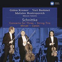 Cover image for Schnittke Concerto For Three String Trio Minuet Canon